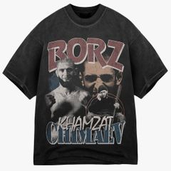 格闘技 カムザット・チマエフ ボーズ Khamzat Chimaev ヴィンテージ加工 コットン 半袖 Tシャツ S～3XL