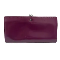 VivienneWestwood(ヴィヴィアンウエストウッド) 長財布 - ボルドー がま口/オーブ レザー