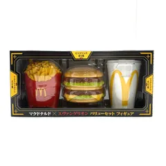 【中古】ビッグマック初号機＆マックフライポテト弐号機＆マックシェイク零号機 マクドナルド×エヴァンゲリオン バリューセット フィギュア[95]