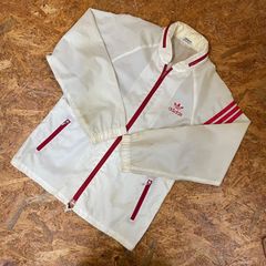 adidas DESCENTE ナイロンジャケット トラックジャケット S 白 - メルカリ