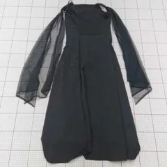 ◇ ⊂ ルエレ シンプル系 ノースリーブ ロング丈 ワンピース サイズS ブラック系 レディース E  【1509100027959】