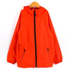 ワークマン ジャケット フード付き フィールドコア S001J アウター 記名有 キッズ 男の子用 140サイズ オレンジ系 WORK MAN 【中古】