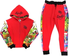 【中古】アウターウェア(女性アイドル) E-girls E.G. SMILE Jersey(ジャージ) レッド Mサイズ EG ONLINE STORE限定
