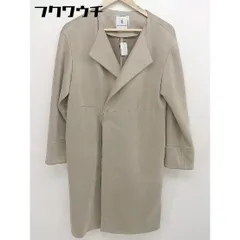 ■ ROPE' ロペ 長袖 ノーカラーコート サイズ38 ベージュ レディース  【中古】 【1110110001312】