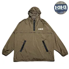 Vintage ヴィンテージ AnorakParka アノラックパーカー NylonJacket ナイロンジャケット HalfZip ハーフジップ Drawcord ドローコード Nylon ナイロン オーバーサイズ Brown ブラウン 茶 XL