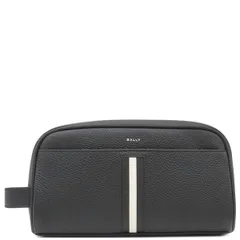 バリー BALLY セカンドバッグ リボン グレインレザー ブラック シルバー金具 新品 未使用 黒 クラッチバッグ  MLN00MVT434U901P 【保存袋】【中古】のサムネイル