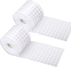 Rimikuru 丸型 面ファスナー 直径10mm 500組セット オスメス( ホワイト)