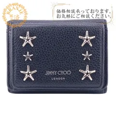 JIMMY CHOO/ジミーチュウ スター スタッズ 三つ折り財布 ブラック レディース ブランドのサムネイル