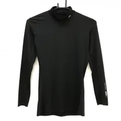 【美品】ティゴラ ハイネックインナーシャツ 黒 ロゴ シンプル  レディース M ゴルフウェア TIGORA