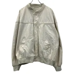 EAGLES RIDGE ダービージャケット XL アイボリー ビッグサイズ ライトアウター ブルゾン 古着卸 アメリカ仕入 a703-6895