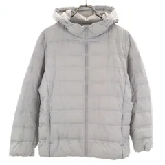UNIQLO ユニクロ シームレス ライトダウンジャケット XL グレー系 レディース 古着