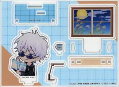 【中古】アクリルスタンド・アクリルパネル 五条悟(机) アクリルジオラマ 「まるくじ 劇場版 呪術廻戦 0 まったり読書時間」 大吉11