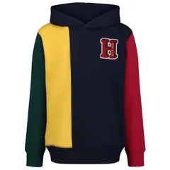 【新品】トミーヒルフィガー カラーブロック裏起毛プルパーカー