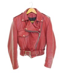 バンソン VANSON DOUBLE RIDERS JACKET ダブル ライダース ジャケット レザー  26895A02 ジャケット レッド 8 103LT-101
