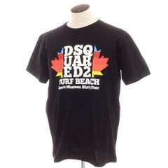 【新品】ディースクエアード DSQUARED2 コットン クルーネック 半袖Ｔシャツ ブラック【サイズXXL】【メンズ】
