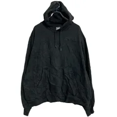 PUMA ロゴスウェット パーカー XL ブラック スポーツ プルオーバー 裏起毛 ビッグサイズ 古着卸 アメリカ仕入 a703-5444