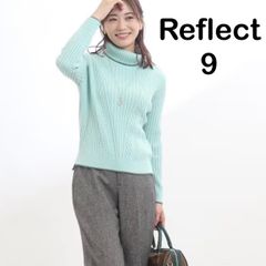 AB0186 【送料無料】Reflect リフレクト　タートルネックニット　グリーン&カーキ　レディース　Mサイズ　春　秋　冬