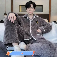 新品 パジャマ レディース メンズ 秋 冬 ルームウェア 暖かい 部屋着 おしゃれ かわいい お泊り トラベル 結婚祝い セット 女性 男性 羽織る スウェット 可愛い 寒さ対策 セットアップ テレワーク ガウン 肌触り cn-ix-775-4