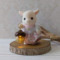 どんぐりランプ【吊り型ブラウン】ミニチュア　シルバニア　ドールハウスにも