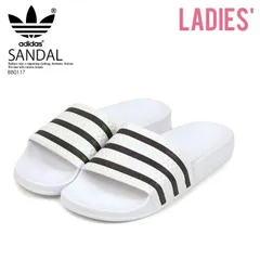 adidas（アディダス）ADILETTE (アディレッタ) ユニセックス WOMENS ウィメンズ MENS メンズ スポーツ シャワー ヘルシー サンダル FTWWHT/CBLACK/FTWWHT (ホワイト/ブラック) BB0117