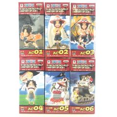 ●BANPRESTO 트레이딩 피규어 전 6종 세트 [원피스] 월드 콜렉터블 피규어-HISTORY OF ACE- 미개봉품