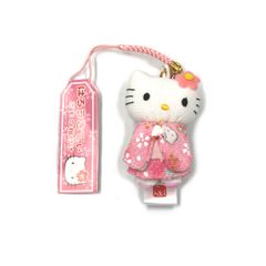 新品 ハローキティ きもの ストラップ 根付 ちりめん プレゼント