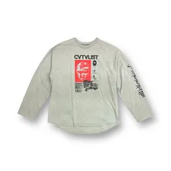 定価30800円 美品 CVTVLIST CTLS I BRUTAL LONGSLEEVE TEE プリント 刺繍 カットソー ロングスリーブ Tシャツ カタリスト 2101090303  グレー 2  63330A3のサムネイル