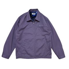 中古エクストララージ XLARGE ブルーファイヤー ワークジャケット BLUE FIRE クリーニング済み メンズL パープル