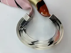 美品 Christian Dior ディオール ロゴ シルバー ブレスレット クリスチャン ディオール Christian Dior ロゴプレート