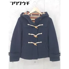 ■ B.L.U.E ビーエルユーイー 長袖 ダッフル コート サイズM ネイビー レディース  【中古】 【1103230002932】のサムネイル