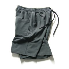 【新品】 WHITELAND ／ ホワイトランド　ショートパンツ ジャージ ストレッチ オーバーサイズ ハーフパンツ ワイドパンツ グレー LHP ｜ 春夏