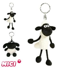 키 홀더 콩 가방 양의 숀 마스코트 10cm NICI 니키 봉제 장난감 숀 티미 키 체인 키링 잡화 가방 스트랩 가방 매력 푹신 푹신 선물