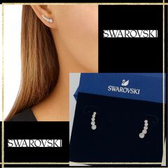 スワロフスキー ピアス Attract ロング フープ2way 正規品新品箱付