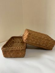 鳥越竹かご弁当箱 篠竹脚付き 竹かご お茶碗かご すず竹 岩手 - メルカリ