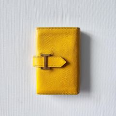 希少カラー 美品『エルメス』バスティア バンブー グリーン コインケース D刻印 希少カラー 美品『エルメス』バスティア バンブー グリーン