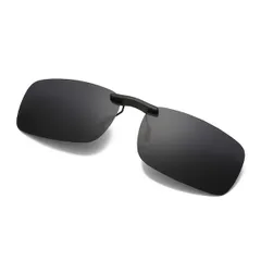 【迅速発送】ZesMark サングラス 偏光 UVカット 【メガネ拭き ケース付】 眼鏡の上から クリップオン ワンタッチ装着 軽量5g