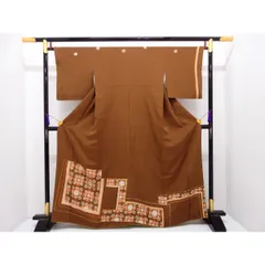 訪問着 着物 袷 作家物 千地泰弘 金彩加工 裄67.5 Ｌ 中古 sn1466 訪問着 着物 袷 作家物 千地泰弘 金彩加工 裄67.5 L 中古 sn1466