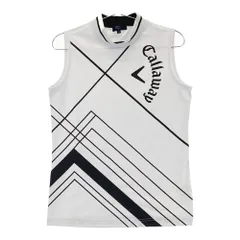 サイズ：M CALLAWAY キャロウェイ  モックネックノースリーブシャツ  ホワイト系 [240101531633] ゴルフウェア レディース ストスト