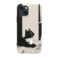 THE DREAMY LIFT iphone ケース アニメ 漫画 猫 かわいい かっこいい 綺麗 萌え 人気 グッズ スマホケース (猫C, iphone 14) 0