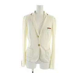 ブルネロクチネリ BRUNELLO CUCINELLI テーラードジャケット シングル 長袖 薄手 M アイボリー ■GY19 /MQのサムネイル