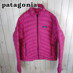 patagonia パタゴニア ダウンジャケット ワンポイントロゴ ピンク (レディース S)古着