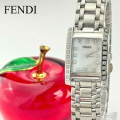 極美品！ FENDI 6200L 白セラミック レディース腕時計 シェル文字盤