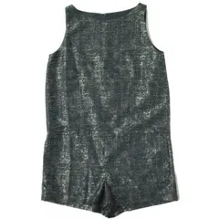 ADAM ET ROPE アダムエロペ 日本製 ラメプリント ノースリーブオールインワン GAY3311 38 ネイビー サロペット ジャンプスーツ f1147