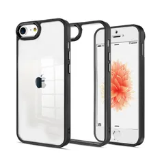 【新着商品】滑り止め 耐衝撃 指紋防止 カバー 米軍MIL規格 黄変防止 背面クリア ストラップホール付き ケース ワイヤレス充電対応 ケース スマホケース SE3 用 SE2 8 7 8 7 アイフォン iPhone ケース iPhone PinLiShen