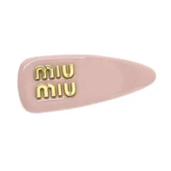 MIUMIU レザーヘアピン ピンク 楽天市場】ミュウ ミュウ Miu Miu