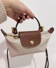 【新品未使用】Longchamp トップハンドルバッグ XS ミニバッグ ホワイト ショルダーバッグ・女性用バッグ手提げバッグ