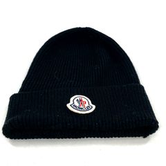 MONCLER モンクレール ニットキャップ ブラック H20913B70500 メンズ レディース 【OE-767】