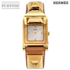 HERMES　エルメス　メドール　レディース腕時計　クォーツ　稼働中　　蓋無し エルメスメドール ○X刻印(1994年頃)刻印 レディース 腕時計