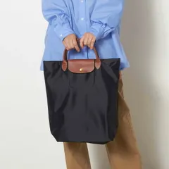 新品 ロンシャン LONGCHAMP ハンドバッグ ル プリアージュ オリジナル ショッピングバッグ Mサイズ ノワール