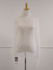 新品未使用 near.nippon 24aw シアー ハイネック プルオーバー トップス ニアーニッポン ホワイト